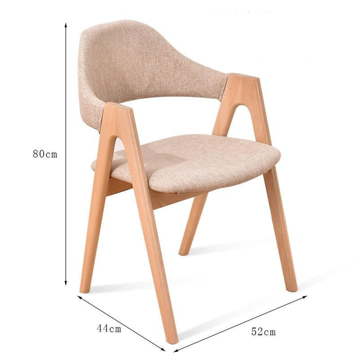 MATEO Luxury Modern Chair Solid Wood Comfy Backrest