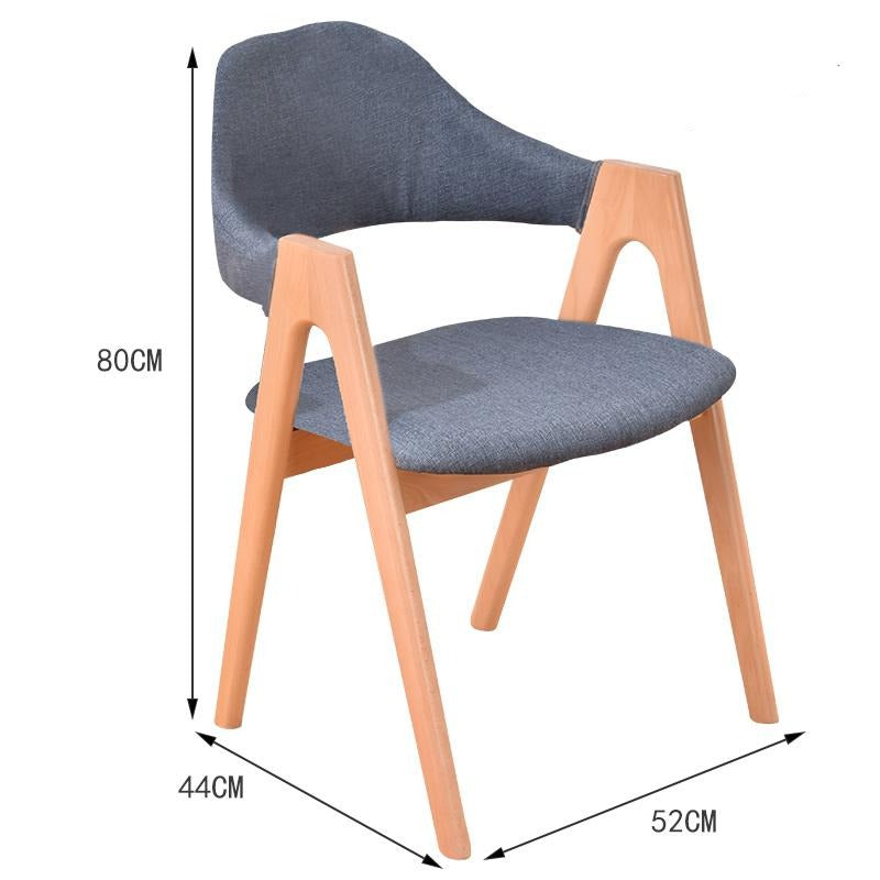 MATEO Luxury Modern Chair Solid Wood Comfy Backrest