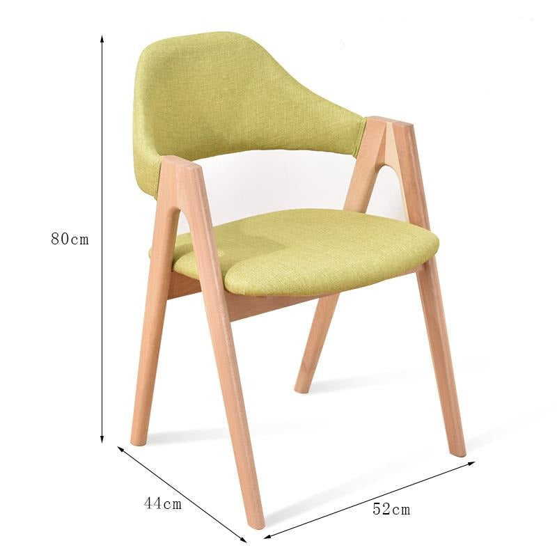 MATEO Luxury Modern Chair Solid Wood Comfy Backrest