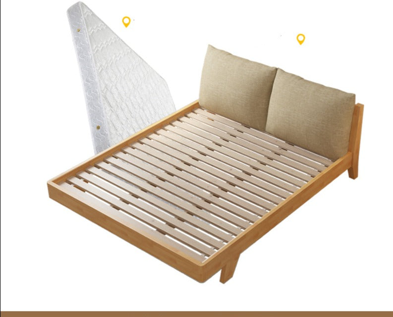 AMELIA Scandinavian Nordic Japanese Full Solid Wood Bed