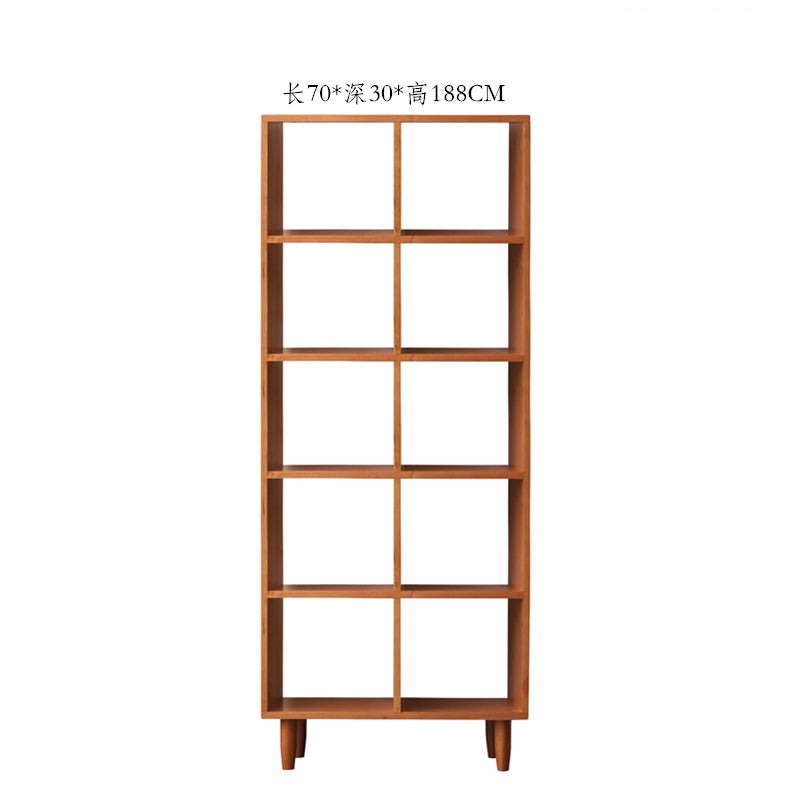 Madison Teak Bookcase Cube Nordic Solid Wood Bookshelf