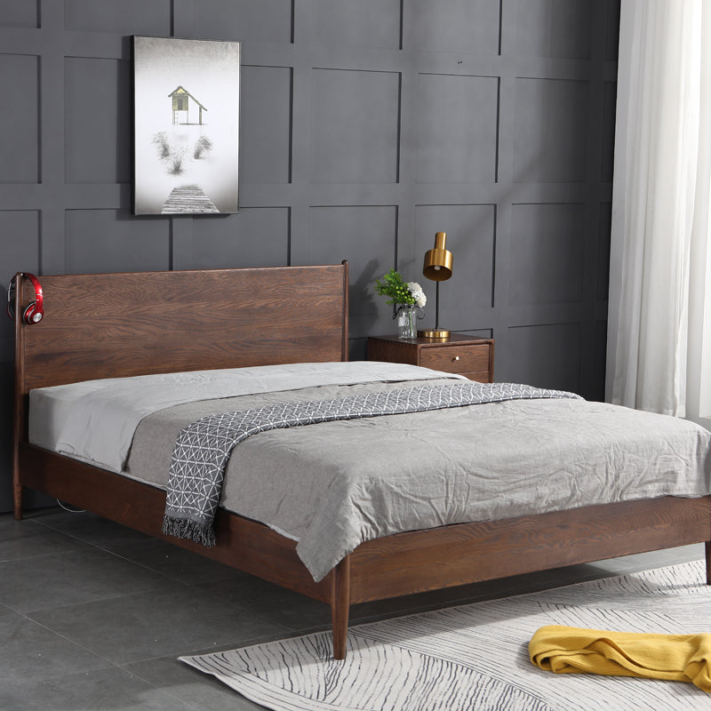 BETHANY HYATT Bed Japanese Nordic Style American Hardwood Oak ( 2 Size 2 Colour )