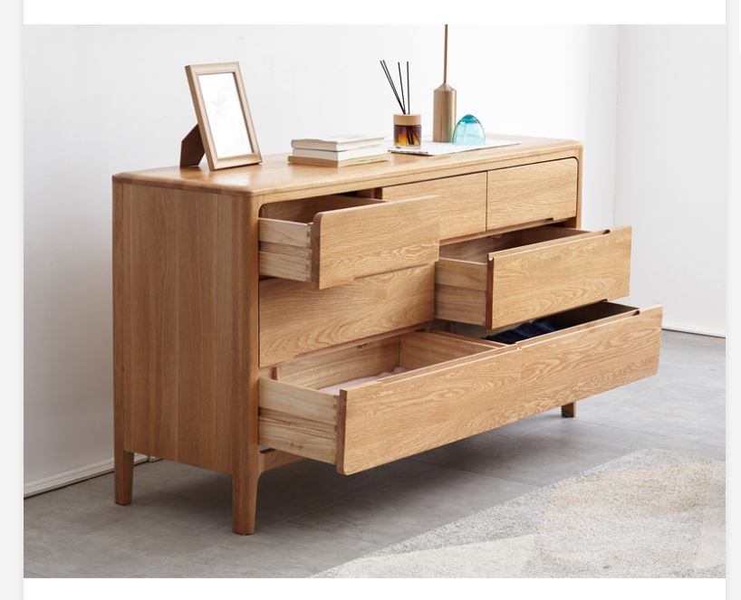 WAREHOUSE SALE GAVIN Pure Solid Wood 7 Drawers commode Nordic Scandinavian ( Discount Price $ 1499 Special Price $1299 )