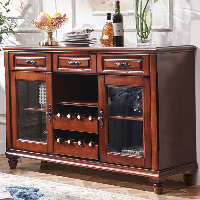 OLIVIA American Style Solid Wood Buffet Sideboard Cabinet