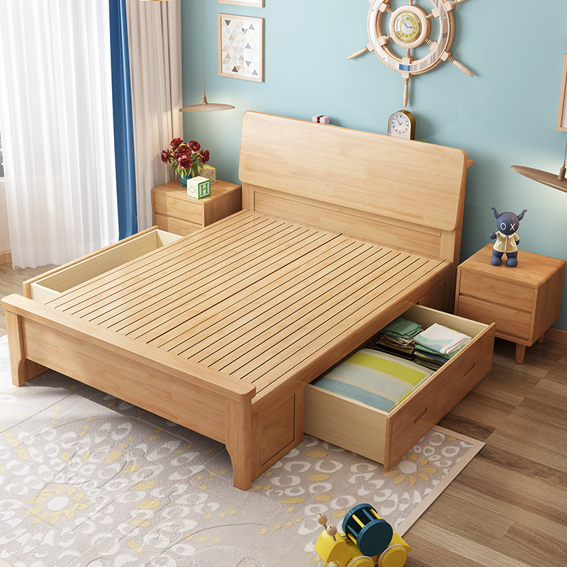 WAREHOUSE SALE MATEO Wooden Storage Bed Frame with 2 Big Drawers ( Choice from 2 Color 2 Size ) ( Discount Price $1299 Special Price $799 )